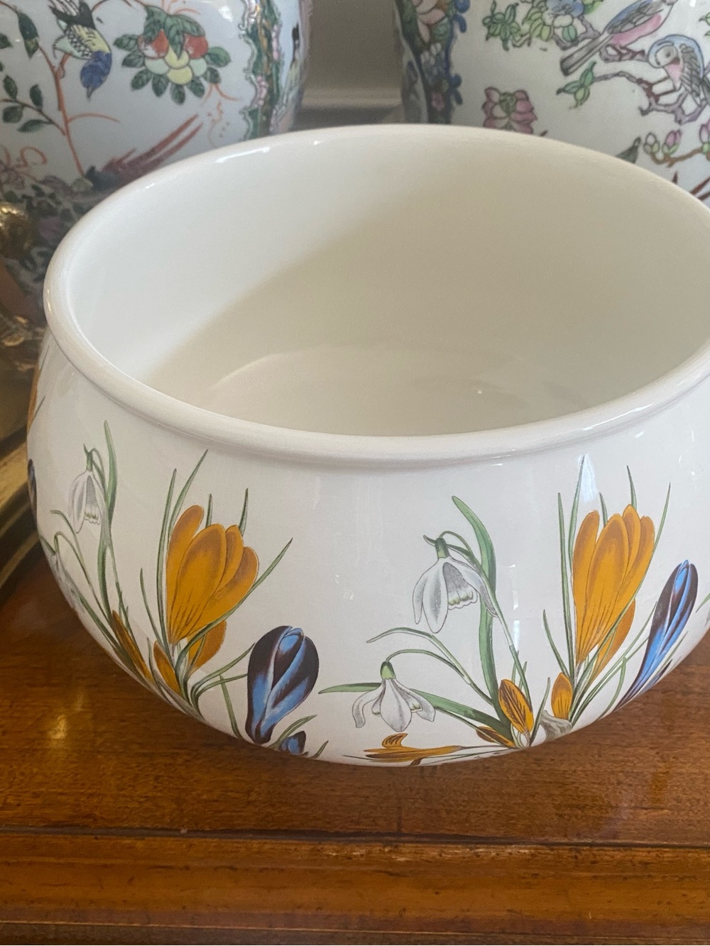 Rare Portmeirion The Botanic Garden Snowdrop&Crocus Planter/Cachepot, England - Picture 3 of 7